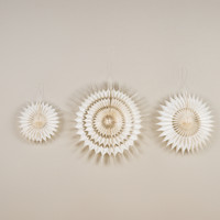 12" WHITE PAPER SNOWFLAKE
