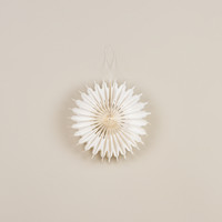 8" WHITE PAPER SNOWFLAKE