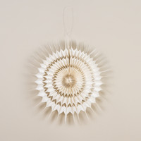 15.5" WHITE PAPER SNOWFLAKE
