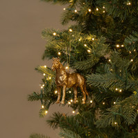 4.5" GOLD HORSE ORNAMENT