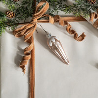 4.5" SILVER SPIKE ORNAMENT