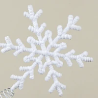 PLUSH SNOWFLAKE TREE TOPPER