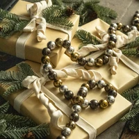 6' GOLD & SILVER BALL GARLAND