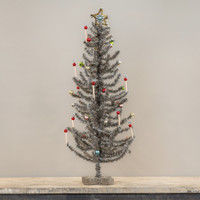 25" SILVER FESTIVE TREE