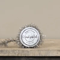 6' SILVER VINTAGE TINSEL GARLAND