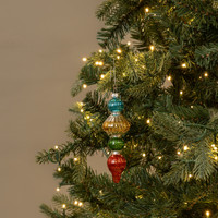6" MULTI-COLORED FINIAL ORNAMENT