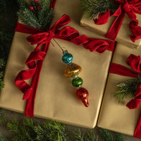 6" MULTI-COLORED FINIAL ORNAMENT
