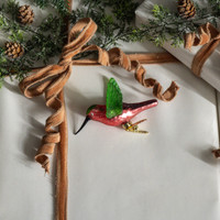 PINK HUMMINGBIRD CLIP ON ORNAMENT