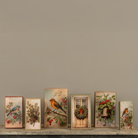 SET/ 6 STACKING BOXES W/ RED BERRIES