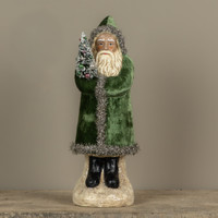 16.5" PINE GREEN VELVET BELSNICKLE