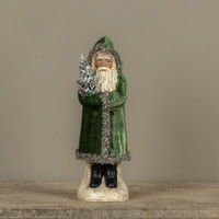 12" PINE GREEN VELVET BELSNICKLE