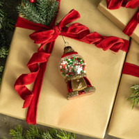 CHRISTMAS GUMBALL MACHINE ORNAMENT