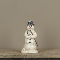 10" SNOWMAN W/ CANE