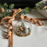 DEER IN GLASS GLOBE ORNAMENT