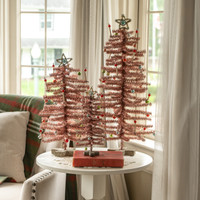 11" PINK FESTIVE TREE