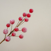32.25" SNOWY RED BALL PICK