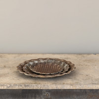 8.25" METAL SCALLOPED TRAY