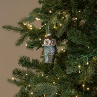 BLUE BREASTED OWL ORNAMENT
