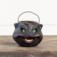 VINTAGE BLACK CAT HEAD