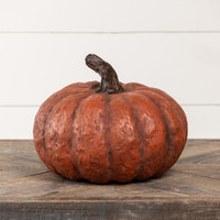 9" ORANGE SHORT PUMPKIN