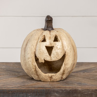 11" WHITE BIG MOUTH PUMPKIN
