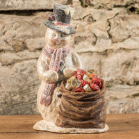 SNOWMAN WITH BAG CONTAINER