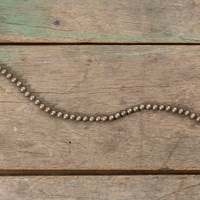 LARGE AGED SILVER BEAD GARLAND