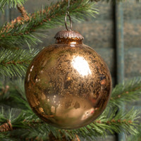 4" BRONZE KUGEL ORNAMENT