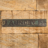 TIN LAUNDRY SIGN