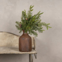 19"  DOUGLAS FIR SPRAY W/ PINECONES
