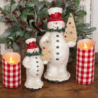 12.5" HOLLY COLLAR SNOWMAN