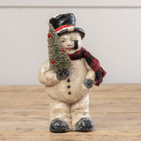 8.5" FACE SNOWMAN W/ TREE