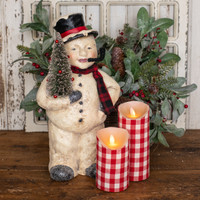 15.5" FACE SNOWMAN W/ TREE