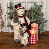 15.5" FACE SNOWMAN W/ TREE