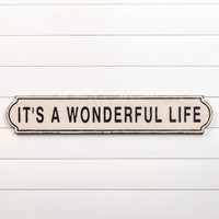 44" IT'S A WONDERFUL LIFE SIGN