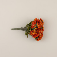 15.5" DARK ORANGE MUM BUSH