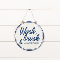 WHITE WASH & BRUSH SIGN