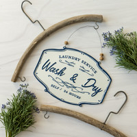 WASH & DRY SIGN