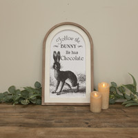 FOLLOW THE BUNNY SIGN