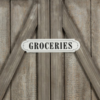 17.5" GROCERIES SIGN