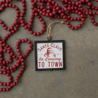SANTA FRAMED ORNAMENT