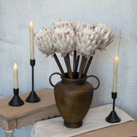 22" BEIGE LARGE ARTICHOKE SPRAY