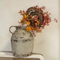 24" LEAVES & BERRIES W/CONES STEM