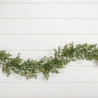 6' CYPRESS GARLAND W/CONES