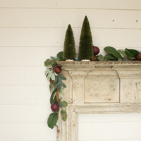 6' MIXED GREENERY & POMEGRANATE GARLAND