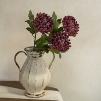 24.5" AUTUMN BURGUNDY MUM SPRAY