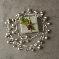 72" SILVER BALL GARLAND W/ 2" BALL