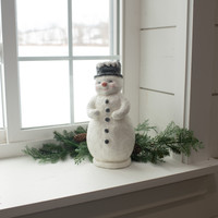 12" RED NOSE SNOWMAN