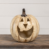 15" WHITE BIG MOUTH PUMPKIN