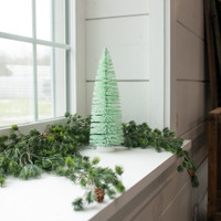 12" SEAFOAM GREEN BOTTLEBRUSH TREE